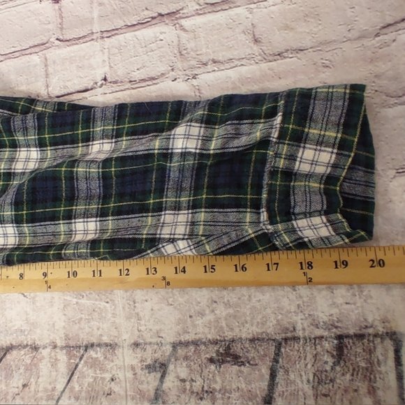 L.L. Bean Vintage XXL Mens Sleep Shirt Scotch Plaid Button Down - Picture 10 of 10